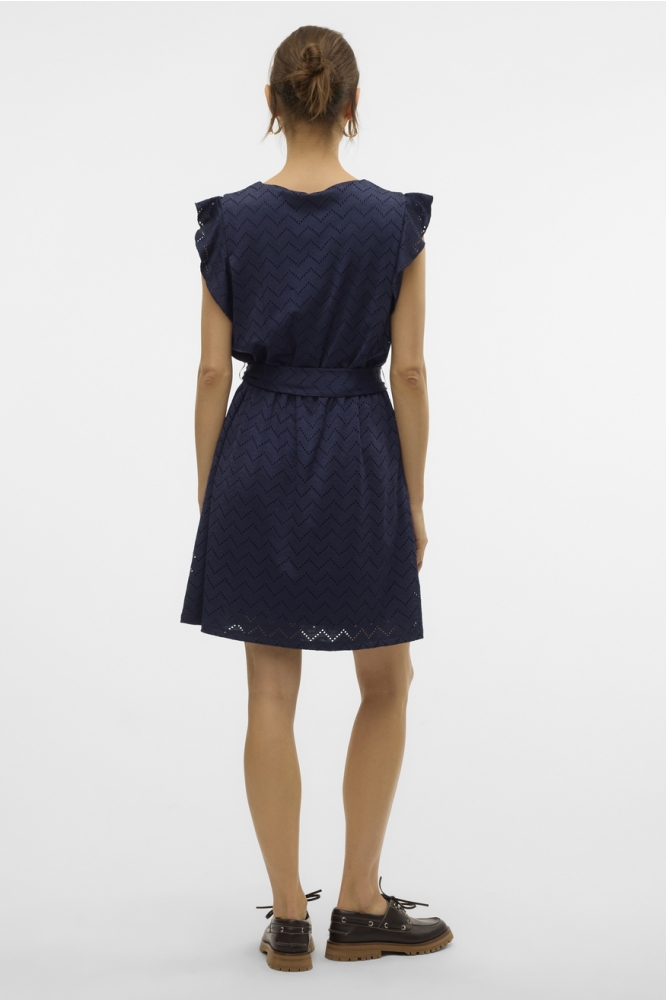 VMTHAS SL SHORT V-NECK DRESS JRS GA 10328126 NAVY BLAZER